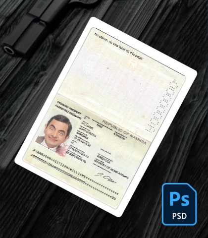 Namibia passport PSD